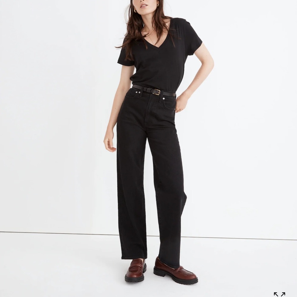 Madewell Petite Perfect Vintage Wide-Leg Jeans in Belmere Wash